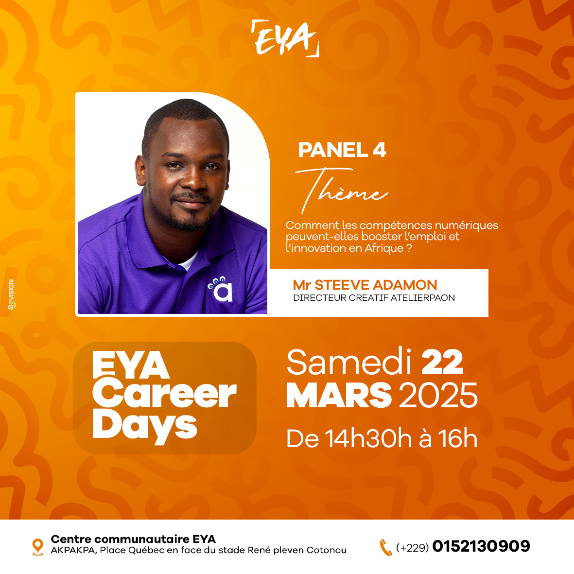 Le monde se digitalise à une vitesse fulgurante.

J'aurai l'honneur de participer aux EYA Career Days, ce samedi 22 mars, pour un échange enrichissant avec d'autres experts, afin de discuter de l'impact de ces compétences sur notre développement.

#Numerique #Emploi #Innovation