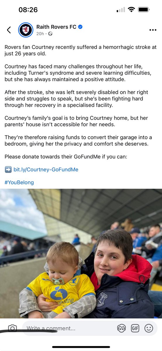 Brian Dasin (@briandavidson17) on Twitter photo <a href="/allysbears/">Ally mccoist9) OBE ⚪️</a> Hi ally. Big Raith Rover’s fan here. One of our own is having a hellish time and wondered if you could
Maybe share this to the masses to try and help them in a difficult time. Hope your well and thanks a lot. 💙 <a href="/allysbears/">Ally mccoist9) OBE ⚪️</a> Hi ally. Big Raith Rover’s fan here. One of our own is having a hellish time and wondered if you could
Maybe share this to the masses to try and help them in a difficult time. Hope your well and thanks a lot. 💙