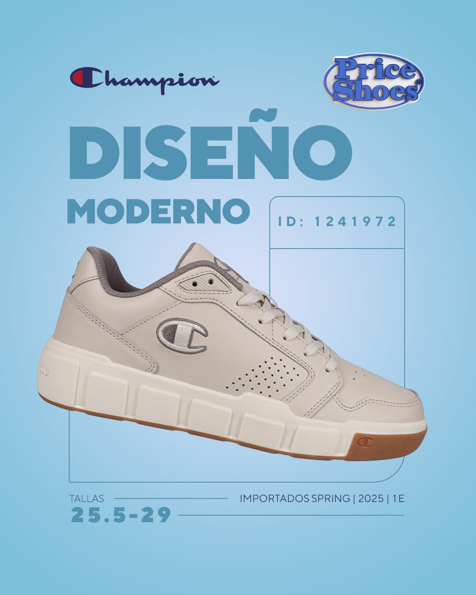 Tenis #Champion perfectos para el uso diario y actividades deportivas. ¡Estilo en cada paso! Para conocer todo lo necesario para un outfit perfecto consulta a tu #SociaPrice de confianza. ❤

#PriceShoes #LaModaMasDeseada