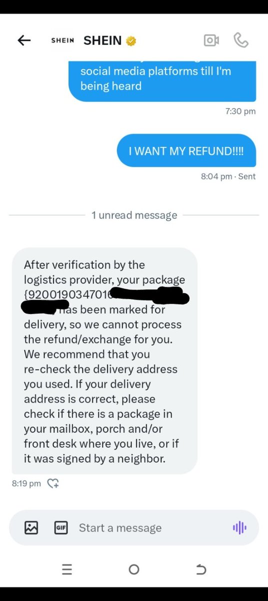 SbSheirgil's tweet photo. @shein_us @Sheinshopstore @SHEIN_Official explain how a package destined for Miami Florida ended up in a unknown private locker in Fort Lauderdale and u are saying package successfully delivered? Did the seller shipped it and had it delivered to his own locker? REFUND!!!! https://t.co/tP529F5wIj