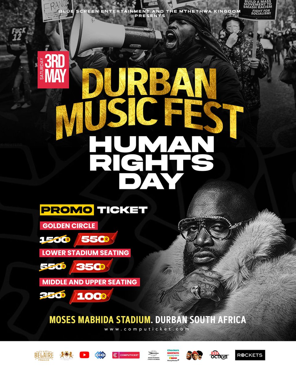__T_touch's tweet photo. Get your ticket for #DMFestival2025  🔥
Kuzobamnandi kakhulu!! 🎫🎫🔥
#DurbanMusicFest 
Blue Screen Entertainment https://t.co/8xX9Upub2N