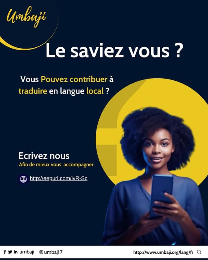 Saviez-vous que les données sont l'un des éléments les plus essentiels en intelligence artificielle ?
Pour développer notre IA, nous avons besoin de la contribution et de la collaboration d’une communauté engagée.
Umbaji a besoin de vous !
Rejoignez-nous en tant que contributeur.