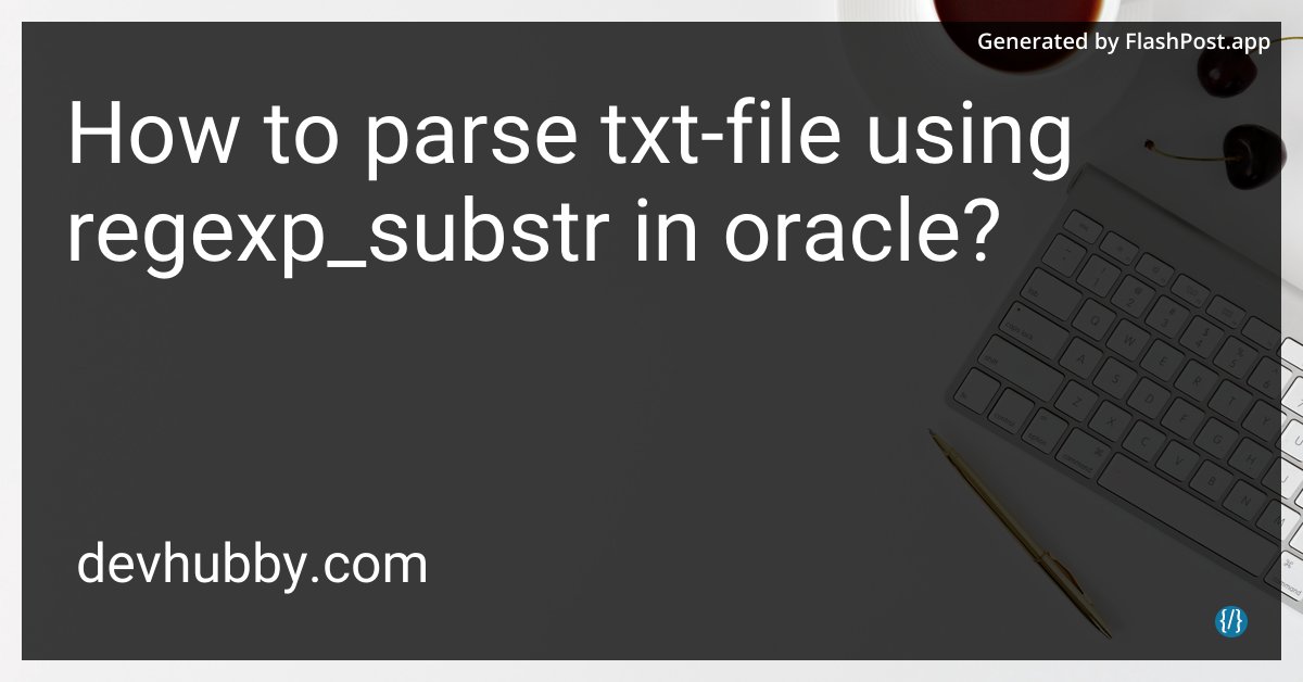JordanKEurope's tweet image. Is regexp_substr secretly training txt-files for text marathons?

Source: devhubby.com/thread/how-to-…

#QueryOptimization #OracleDBA #OracleSQLQueries #LearnRegex #oracle #txt