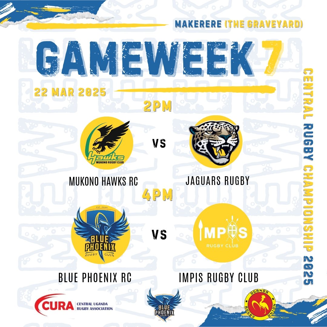 Blue Phoenix Sports Ltd (@bluephoenixsprt) on Twitter photo <a href="/BluePhoenixSprt/">Blue Phoenix Sports Ltd</a> hosts this Saturday, Gameweek 7 at the Graveyard! 🏟️
Double the action, double the excitement! 🔥
#Motoooo
#CentralRugby <a href="/BluePhoenixSprt/">Blue Phoenix Sports Ltd</a> hosts this Saturday, Gameweek 7 at the Graveyard! 🏟️
Double the action, double the excitement! 🔥
#Motoooo
#CentralRugby