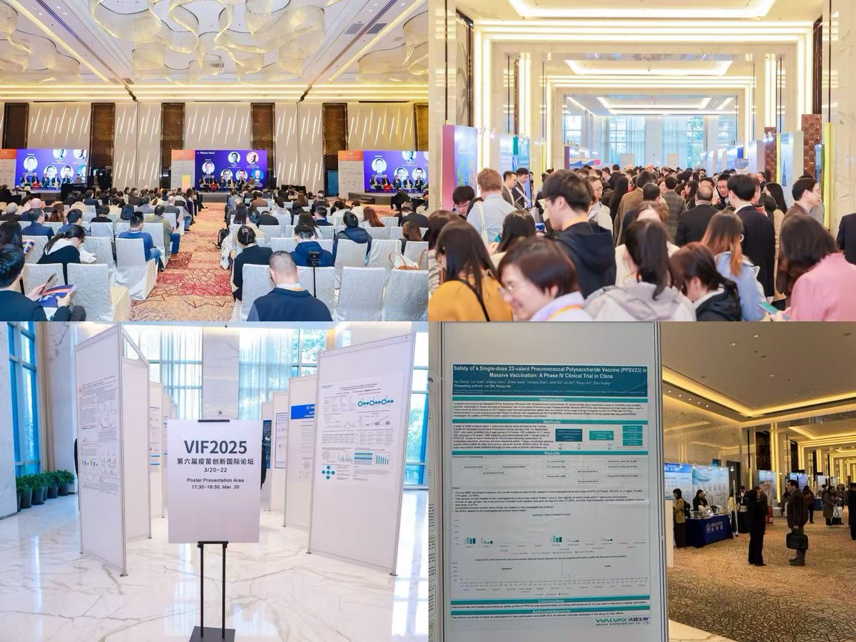 WalvaxBiotech's tweet photo. Excited to announce that Walvax is at #VIFWorld2025 in Shanghai! We're presenting critical safety data from our Phase IV clinical trial on single-dose PPSV23 vaccine. Proud to contribute to this year's theme of "Bridging Science and Society." #VaccineInnovation #Walvax https://t.co/mWxYesCViq