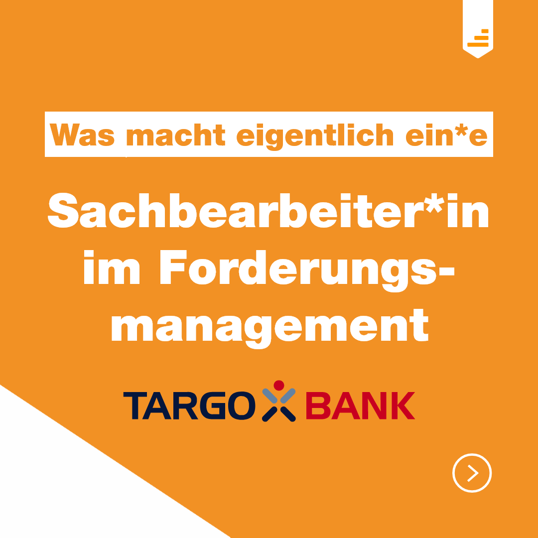 JobStairs's tweet photo. Was macht ein*e Sachbearbeiter*in im Forderungsmanagement?
Hier dreht sich alles um Kommunikation und Problemlösung! Du analysierst individuelle Situationen, klärst offene Forderungen und entwickelst gemeinsam mit den Kund*innen Lösungswege. Dein Beitrag? Ein reibungsloser Ablauf und zufriedene Kund*innen. 🤝✨

Das sind deine Skills:
- Strukturiert 🗂️
- Kommunikativ 💬
- Teamorientiert 🤝

Das bietet dir die TARGOBANK:
- Flexibilität: Homeoffice und flexible Arbeitszeiten. 🏠
- Arbeitszeitmodelle: Vollzeit oder Teilzeit – du entscheidest. ⏰
- Einarbeitung: Intensive Vorbereitung auf deine Aufgaben.
- Entwicklung: Vielfältige Möglichkeiten zur Weiterentwicklung. 🚀

Interessiert an dieser spannenden Aufgabe oder an weiteren Möglichkeiten bei der TARGOBANK?
👉 Klicke hier und erfahre mehr! https://t.co/PyOjqTiCwT
