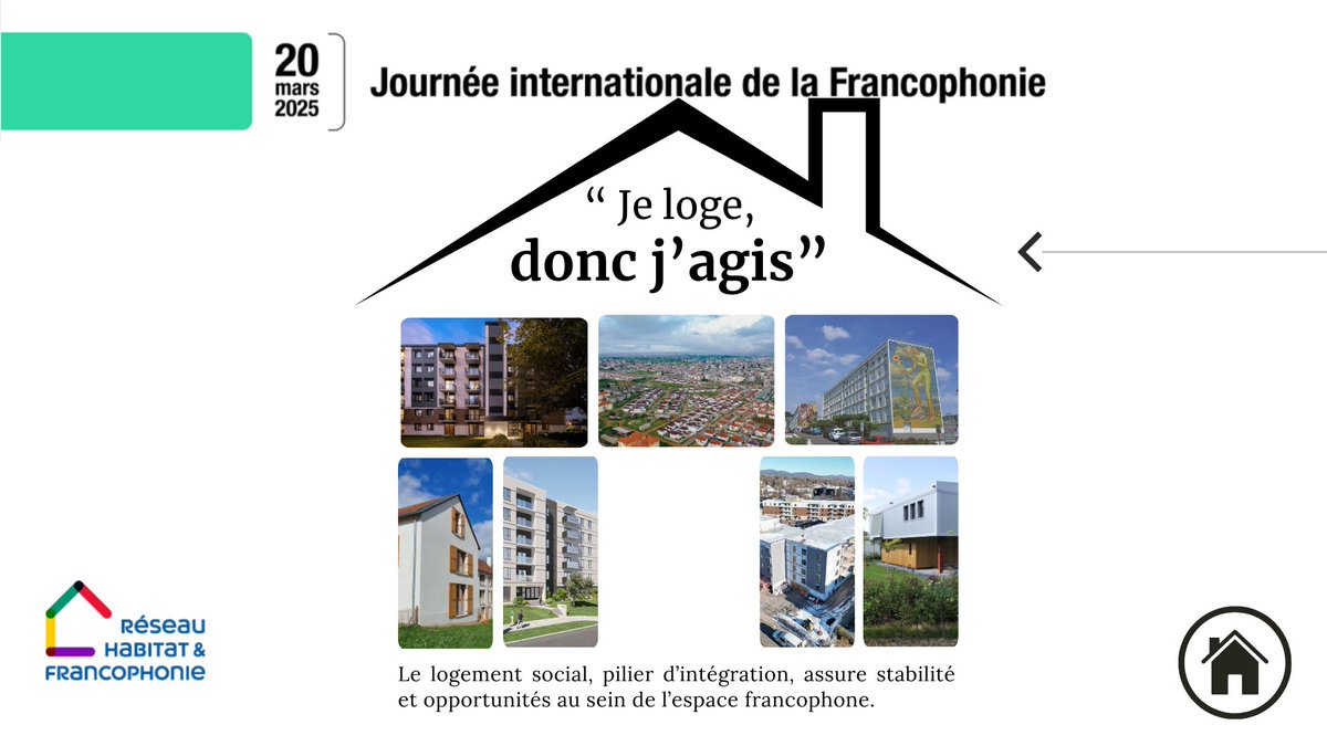🏡 Aujourd’hui, nous célébrons la journée internationale de la Francophonie.

<a href="/RHF_Habitat/">Habitat et Francophonie</a> met la langue française au service du logement social, de l’innovation et du développement durable.

🤝 Coopérer
🏡 Partager des solutions
🌱 Construire un avenir inclusif