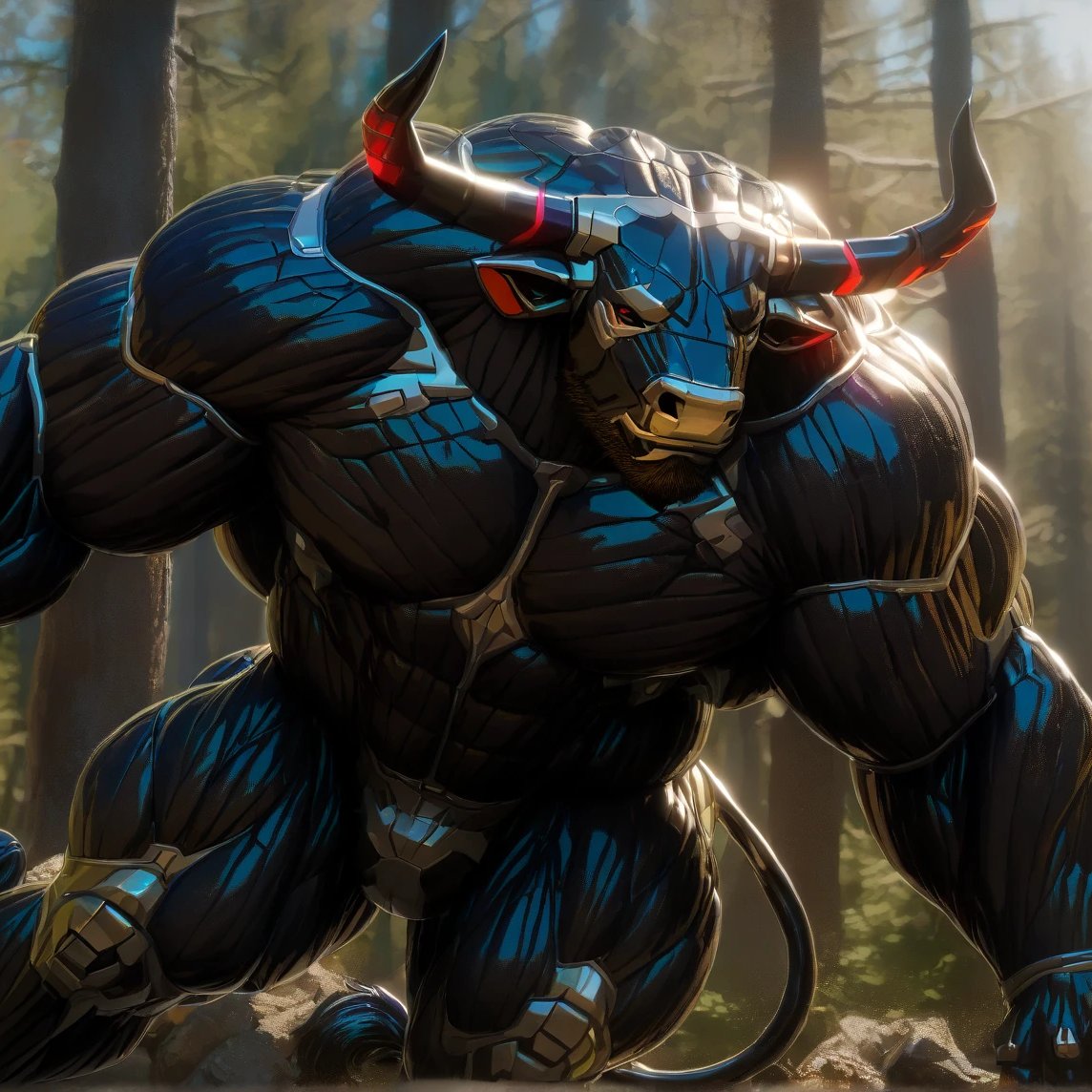 yforemelong1's tweet photo. ai artwork musclar furry bull and bull in crysis nanosuit
#SeaArtAI  #furry  #musclar #nanosuit https://t.co/G2kamgxyg2