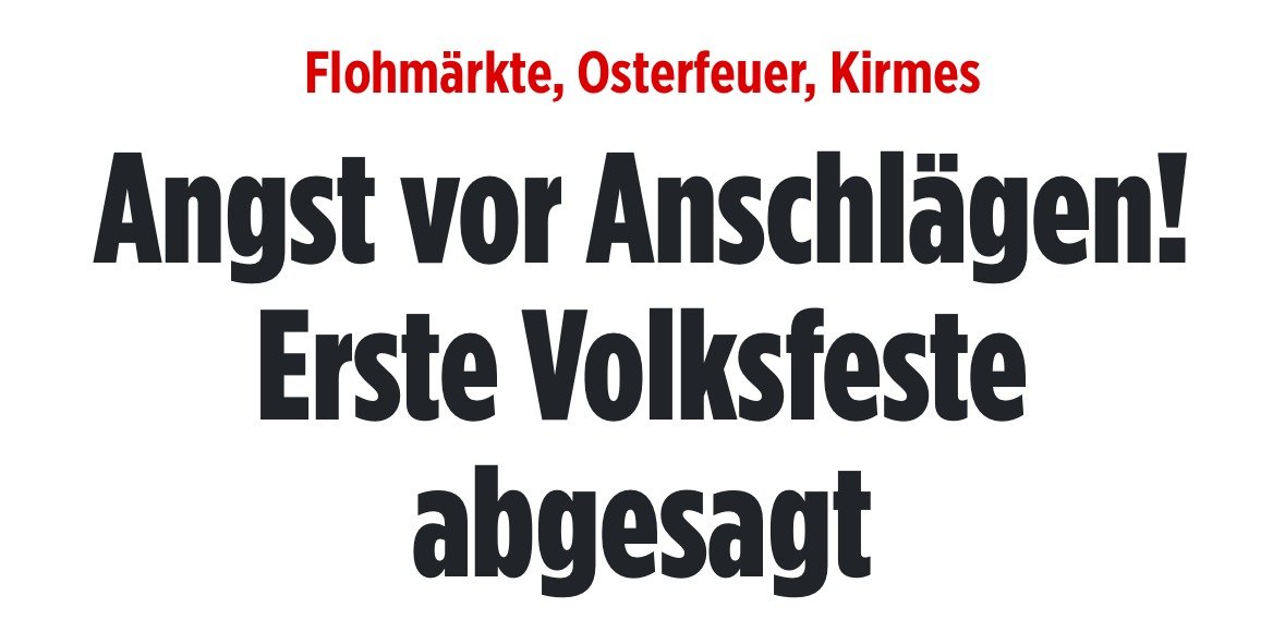 Es sind ausschließlich deutsche Volksfeste, die wegen Migration abgesagt werden müssen. Ausländerfeste finden hingegen sehr wohl statt, oft mit minimalen Sicherheitsmaßnahmen. Warum diese Asymmetrie? Weil wir kulturell und physisch aus unserem Land verdrängt werden sollen – und
