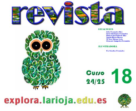 PREPARADA la  revista nº 18 del curso 24/25 con nuevas actividades de Pi, Leo, Feli, Tecla, Jake, Chispa y Lug, curiosidades científicas  y lectura sobre temas riojanos. drive.google.com/file/d/1wuyxC-…