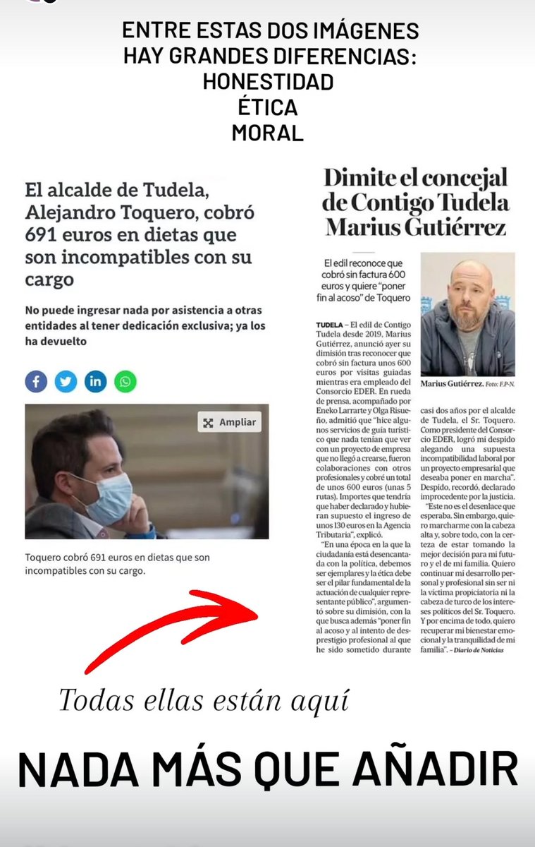 📢 Nosotros tenemos clara cómo es la política que queremos y la ponemos en práctica. Éste es el nivel de #pulcritud y #éticapolítica que nos aplicamos y es el que les vamos a exigir a los demás.
Y advertimos, a partir de ahora, más que nunca, vamos a ser implacables con los