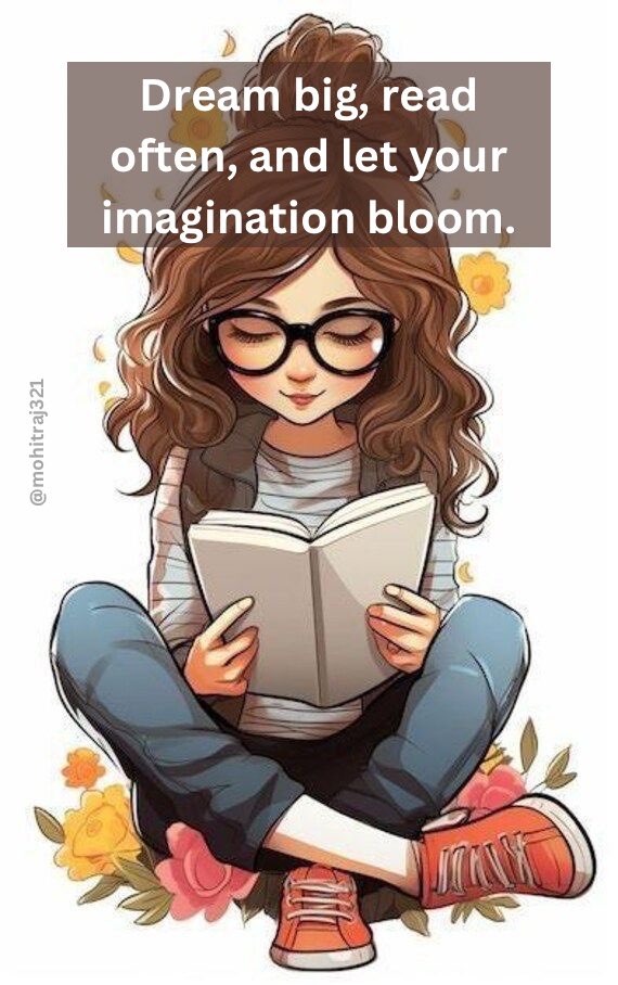 mohitraj321's tweet image. 🌸📚 “Dream big, read often, and let your imagination bloom.&quot; 🌟 What story is capturing your heart right now? Drop your favorite reads in the comments!” 📖✨ #BookLovers #ReadingInspires #ImaginationUnleashed #ReadersOfX #BookishVibes
