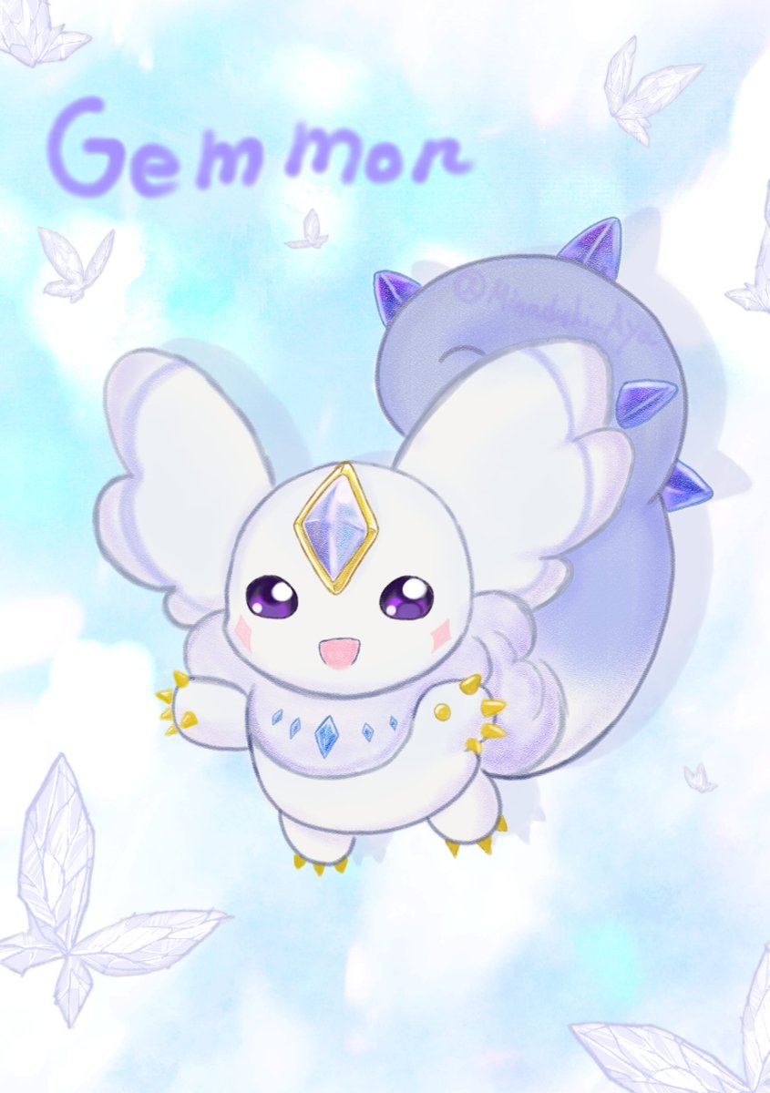 Minaduki_Aya's tweet photo. 新デジモンのジェムモン、超可愛い♡♡
#DIGIMONCON
#digimon
#デジモン
#gemmon https://t.co/DOORXis6vX