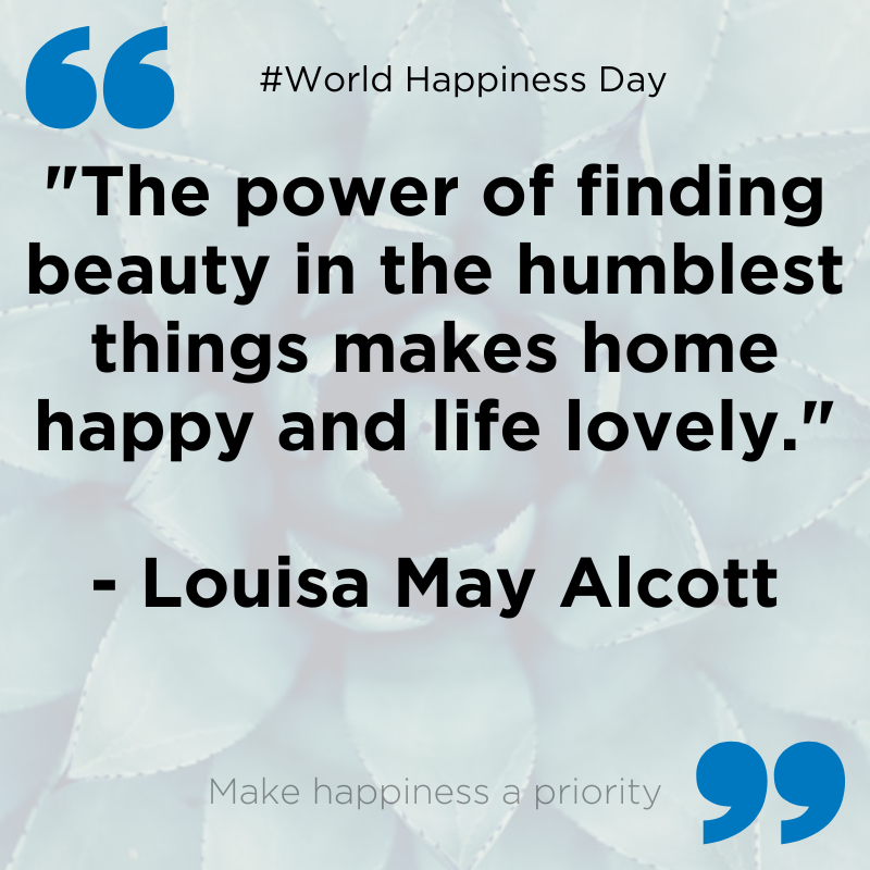 Today is World Happiness Day- what are the simple things that make you happy? We'd love to hear!