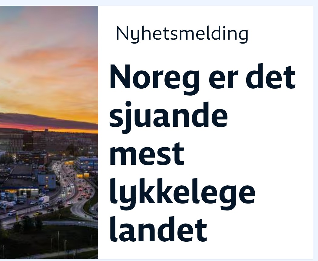 Rusnytt's tweet photo. NORGE Minst lykkelig i Norden på #Støre sin vakt med økte #skatter, #rusfri politikk og #pasienter i uendelige #helsekøer som ikke rimer med pengebruken uten styring og kontroll i tafatthet #valg25 https://t.co/ETRewaPHOm