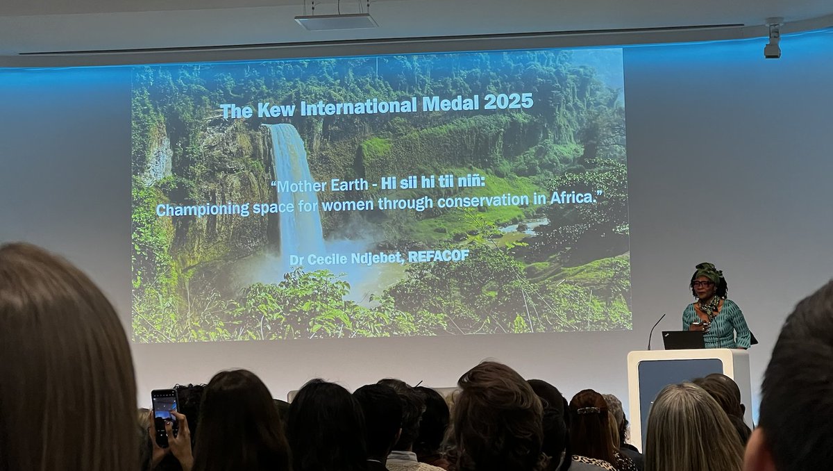 Got my first visit to the <a href="/royalsociety/">The Royal Society</a> to attend the award ceremony and lecture from Cécile Bibiane Ndjebet, a Cameroonian environmental activist and forester organising women to take ownership of land and replant forests in Cameroon and across Africa 🇨🇲