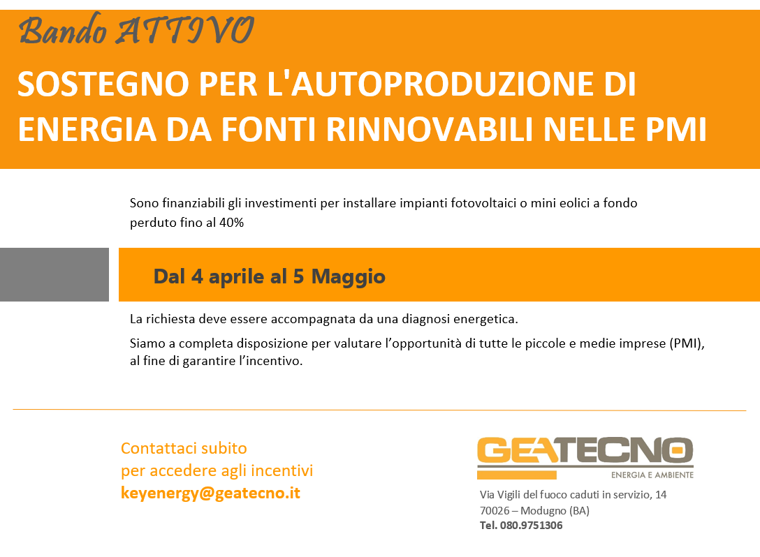 Un bando da NON PERDERE! Chiama subito!