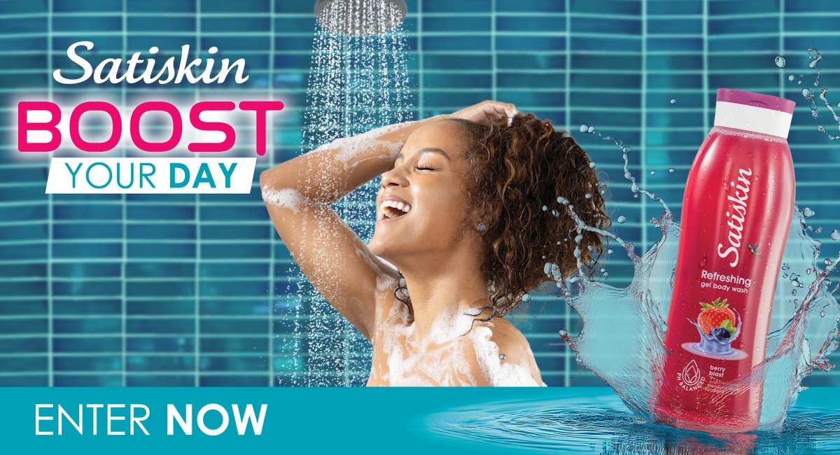 🚨 Love singing in the shower? It could WIN you R5 000 cash + a #Satiskin Shower Gel hamper! 😍🎶 All you have to do is send us a voice note of you singing the chorus of your fave morning jam! 🎤
 
Entry details and Ts&amp;Cs 👉 buff.ly/yqleCE2
#BoostYourDay