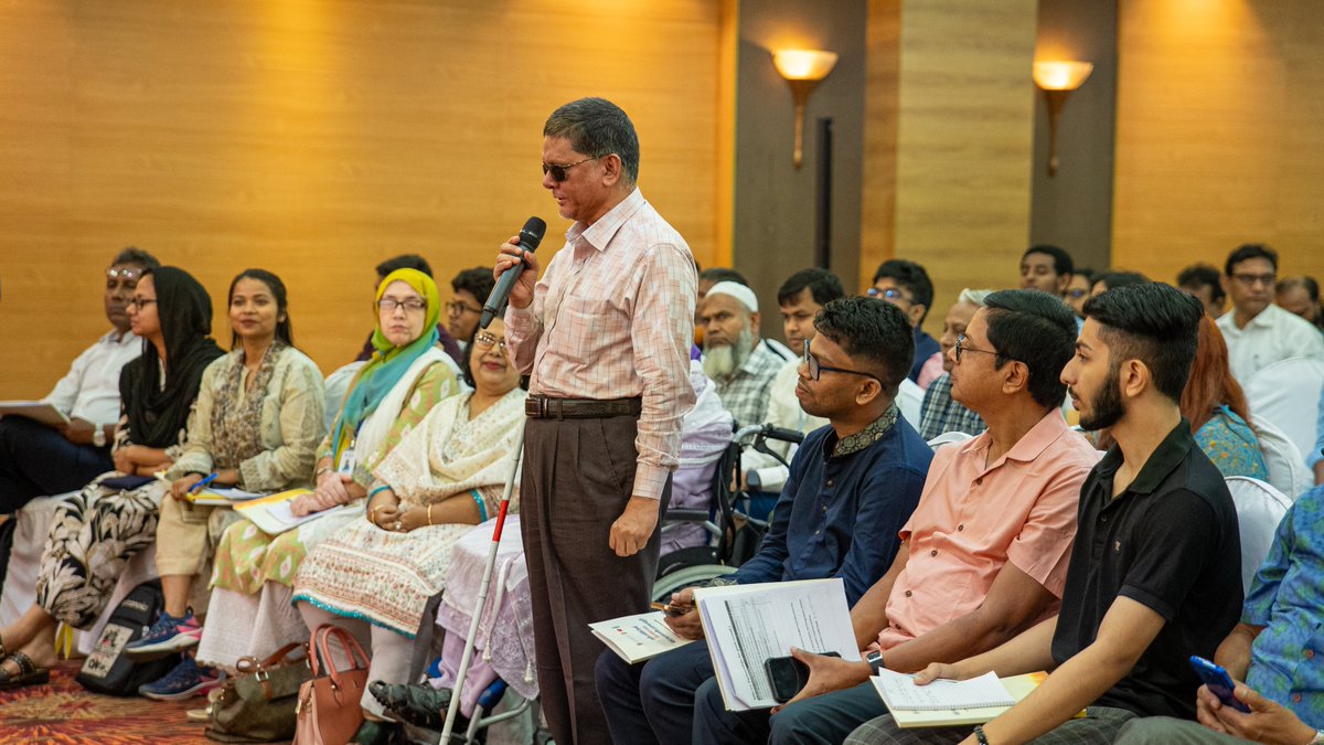UNDP_BD's tweet photo. "Together, the @UNinBangladesh & @UNDP have supported #Bangladesh in effectively localising global #SDG targets, demonstrating our commitment through the support for the #VNR process and contributions to developing the SDG Bangladesh Progress Report. Our collective efforts aim to transform global ambitions into tangible local realities,"-@stefanliller at National Consultation with #LeaveNoOneBehind group for the VNR Report.