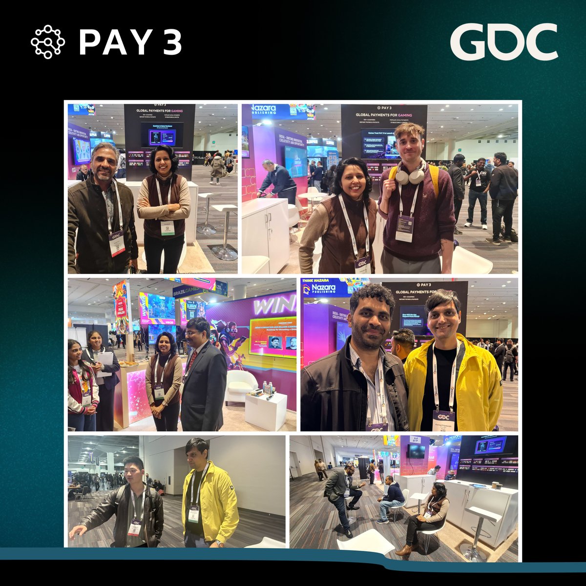 pay3money's tweet photo. Day 1 at @Official_GDC 2025 - setting the stage for the future of in-game payments.
The Pay3 team is on-ground connecting with studios, platforms, publishers, and developers to showcase how seamless, borderless payments can drive global scale and better player experiences.
Seamless global payments, one integration away! #GDC2025 #InGamePayments #Pay3