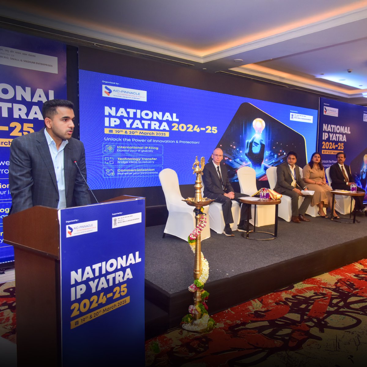 It was an honor to inaugurate the second National Intellectual Property (IP) Yatra in Pune, organised by the AIC Pinnacle Entrepreneurship Forum in collaboration with the Ministry of MSME, Government of India.