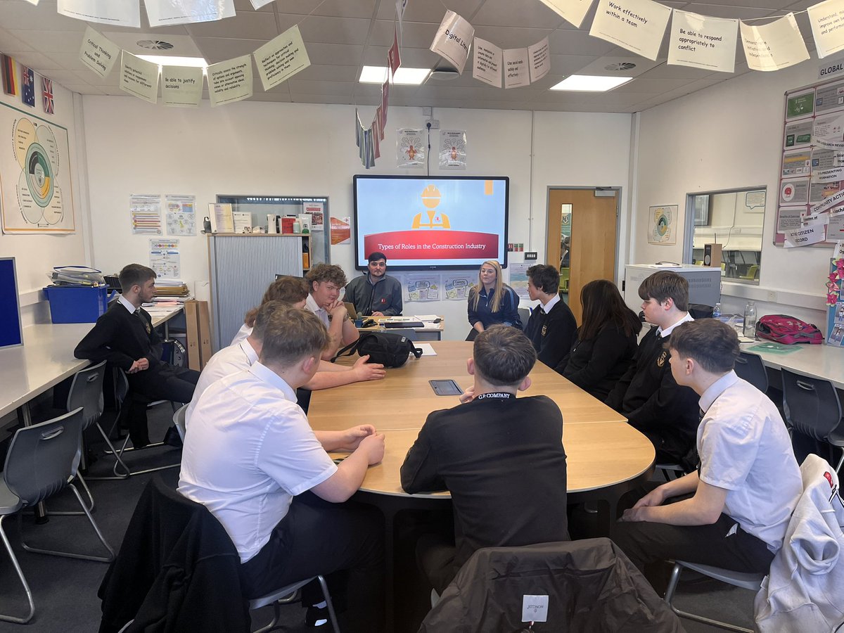 Brilliant to welcome representatives from the construction company Korbuild and Blue Water Recruitment this morning as part of a series of “talks with industry.” 

Our Year 11 students have been learning about the many career opportunities available to them after leaving school.