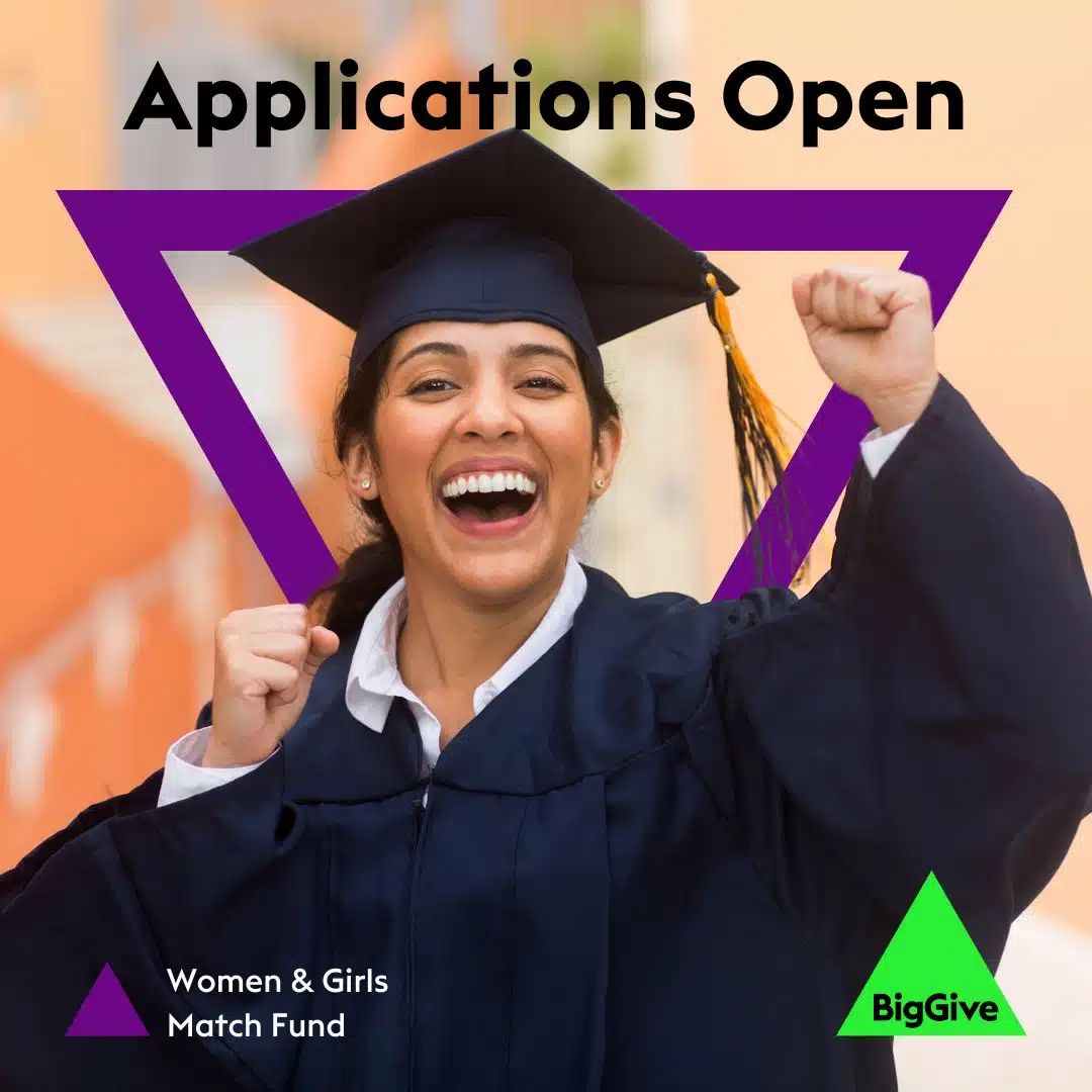 👭 Funding opportunity for charities supporting women &amp; girls! 👭

<a href="/BigGive/">Big Give</a> 's Women &amp; Girls Match Fund is now open for applications. Charities can have donations doubled, maximising impact for vital causes. Could your organisation benefit?

Apply now ▶️ tinyurl.com/4a4bwjxa
