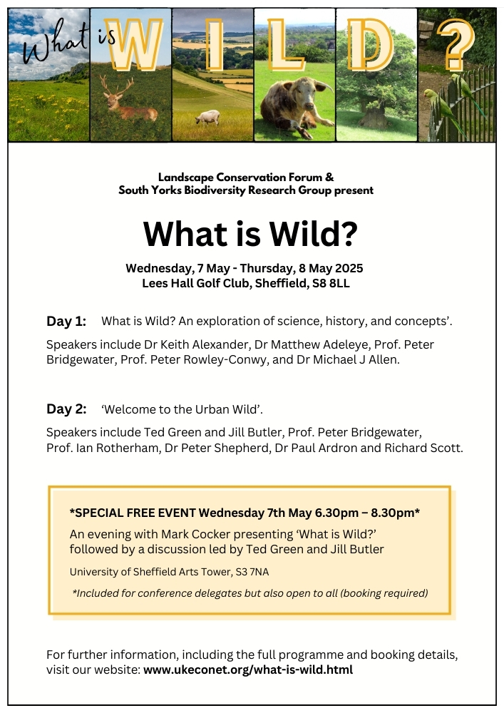 🌿Happy #RewildingDay!🌿

Rewilding is about restoring nature &amp; rethinking our connection to the wild. Join us at "What is Wild?" to explore what true wildness means &amp; how we can help nature thrive.

📅 7/8 May  | 🎟 bookwhen.com/sybrg

#RewildingTogether #WorldRewildingDay