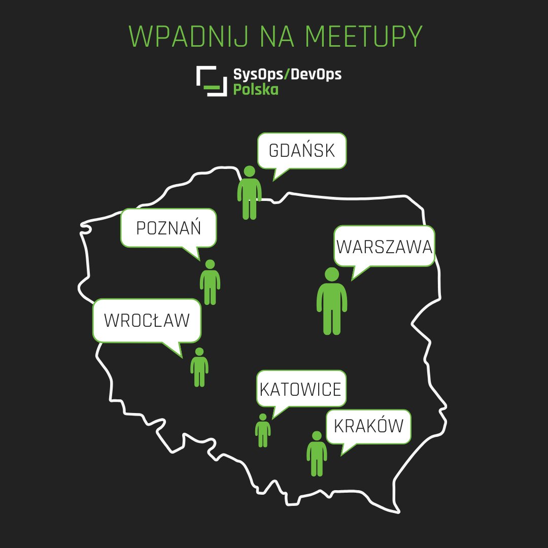 SysOps/DevOps Polska organizuje cykliczne MeetUpy dla specjalistów IT, z uwzględnieniem tematyki SysOps, DevOps czy NetOps! 💡 To solidna dawka wiedzy, eksperckie prelekcje, networking i najnowsze technologie.

Sprawdźcie nadchodzące wydarzenia 👉 sysopspolska.pl/eventy/
