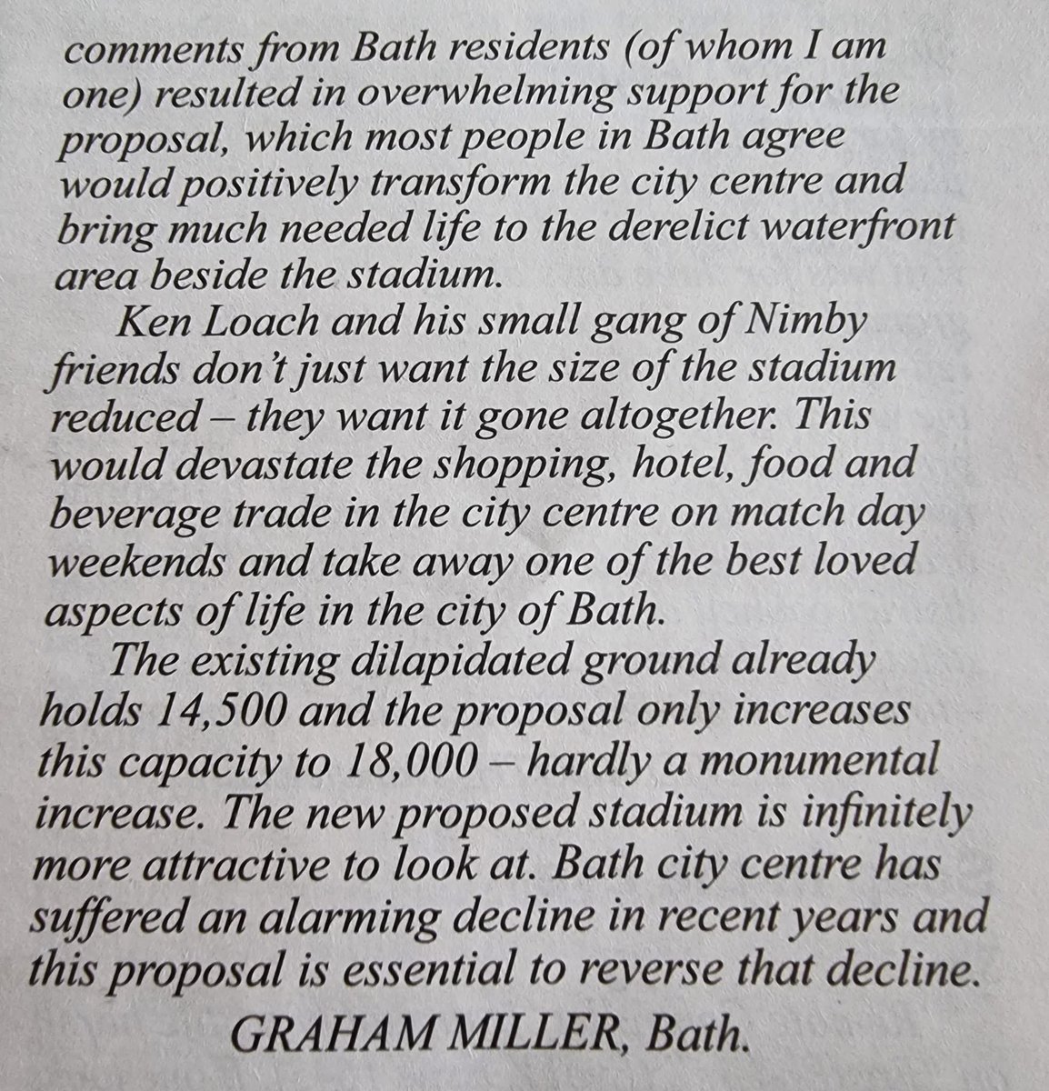 Bath Supporters tweet media