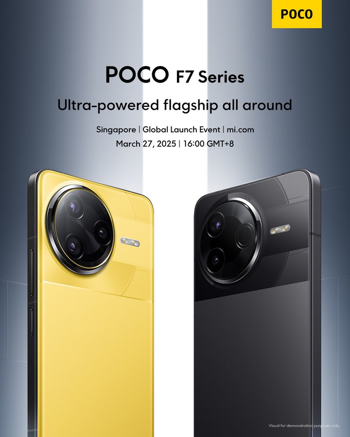 arindam2025's tweet image. POCO F7 Series drops March 27 in Singapore! 🇸🇬

 F7 Pro: $449, Snapdragon 8 Gen 3, 90W 

 F7 Ultra: Snapdragon 8 Elite, 120W , 50MP triple cam

#POCOF7Series #UltrapowerUnleashed