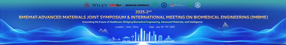 📢The 2nd BMEMat-Advanced Materials Joint Symposium &amp; International Meeting on Biomedical Engineering (IMBME) is coming to Jinan, China on July 16-19, 2025! 
🌐Learn more: htcis.net/MeetingMain/In… 
<a href="/WileyBiomedical/">Wiley Biomedical Science</a>