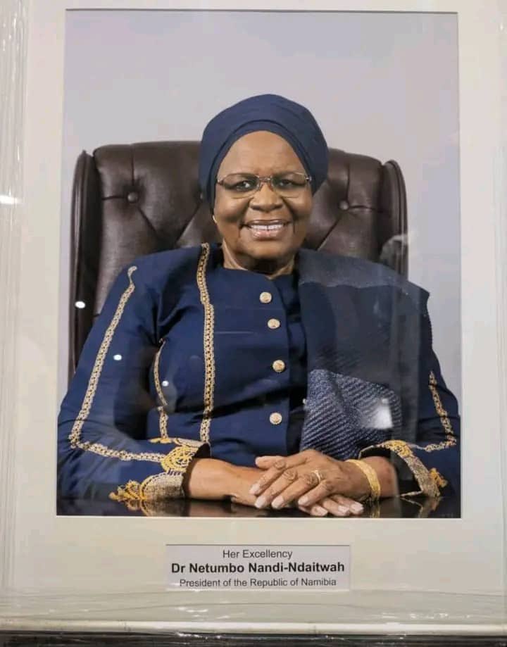 IntlCablesNet's tweet image. Namibia 🇳🇦 | The presidential portrait.