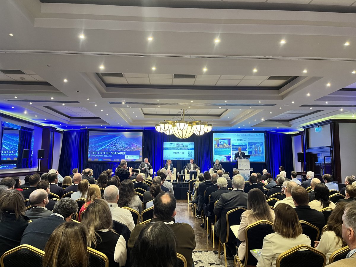 Panel 1: "What the #FutureSeafarer Must Look Like" is kicking off the conference with a powerful discussion on the evolving role of #seafarers. Stay tuned as our panel dives into the skills and qualities needed for future #maritime professionals! ⚓🌊 #SeafarersConf2025