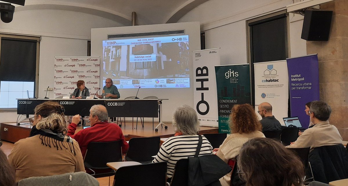 SocioEconAMB's tweet photo. Jornades sobre #HabitatgeSocial amb una mirada interseccional (gestió, promoció de parc social o fiscalitat) i dels diferents actors vinculats ( AAPP, entitats socials o sector de la construcció)

#MetropolisSocial https://t.co/am0cqioeDi