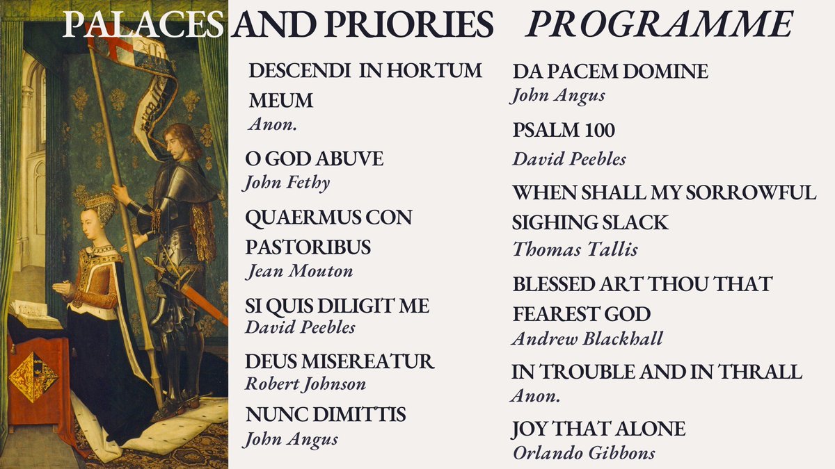 Spring's here which means church concert season is getting into full swing! (Short 🎶🧵)

On Saturday, at the Sacred Heart Church in Edinburgh, you can hear the sacred music that would have once been heard across Scotland in the Renaissance.

More info👇
eurs.org.uk/concerts