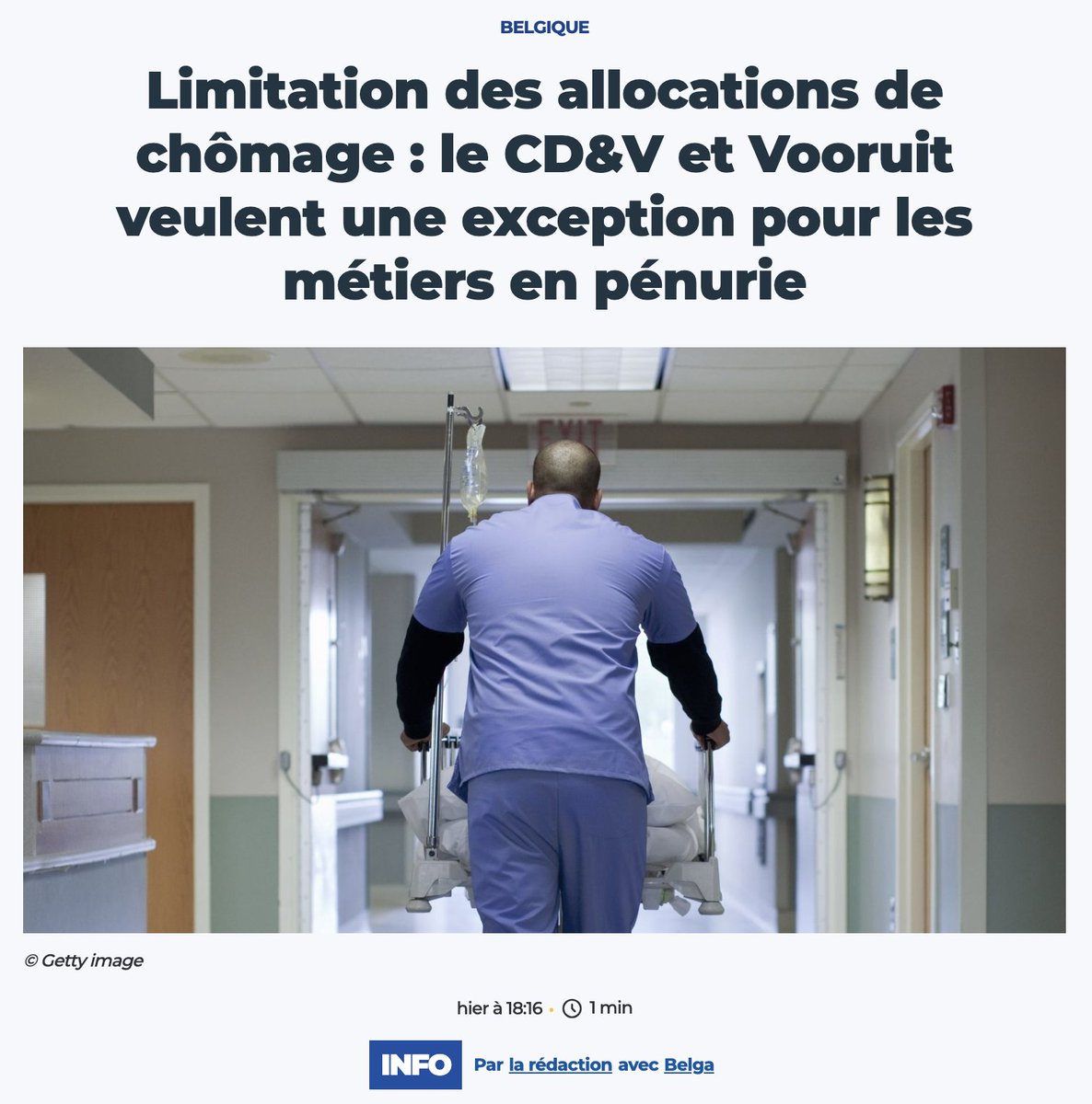 Comme le prévoit notre programme, nous avons plaidé durant toutes les négociations pour cette exception à la limitation des allocations de chômage dans le temps. Nous n’avons pas pu obtenir gain de cause mais sommes heureux de voir que certains se rendent compte de la plus-value