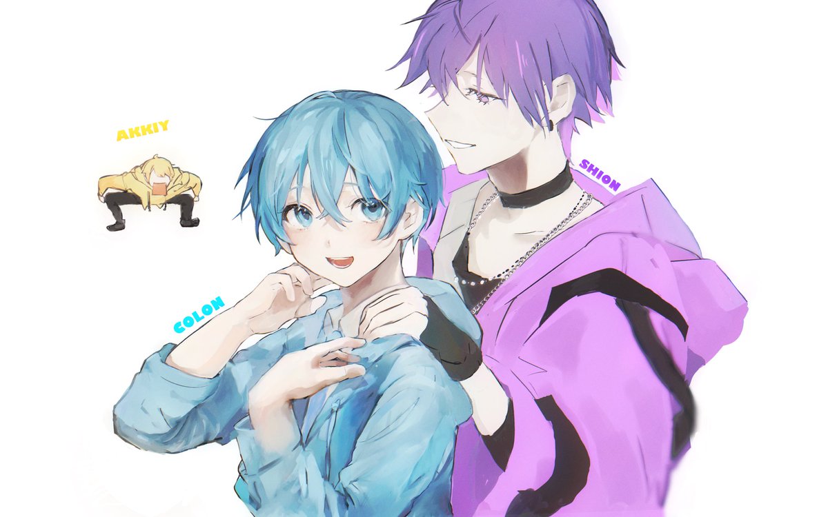 ️💛🩵💜三角関係組(コラボ歌みた良かったーー🥹) #ころんくん #あっき