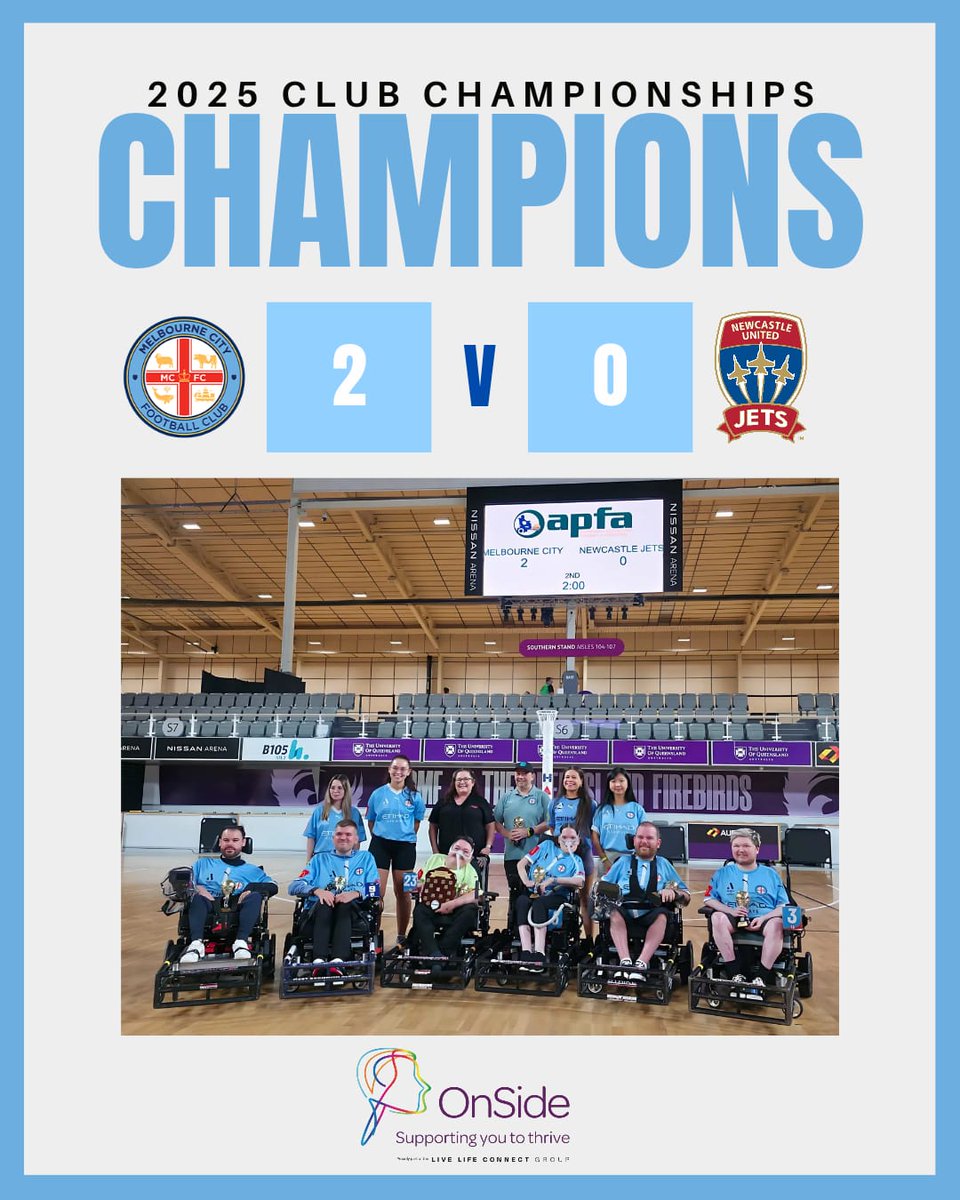 𝐂𝐇𝐀𝐌𝐏𝐈𝐎𝐍𝐒 𝐅𝐎𝐑 𝐓𝐇𝐄 𝐅𝐈𝐑𝐒𝐓 𝐓𝐈𝐌𝐄! 💙🤍❤️

#PowerchairFootball #CmonCity