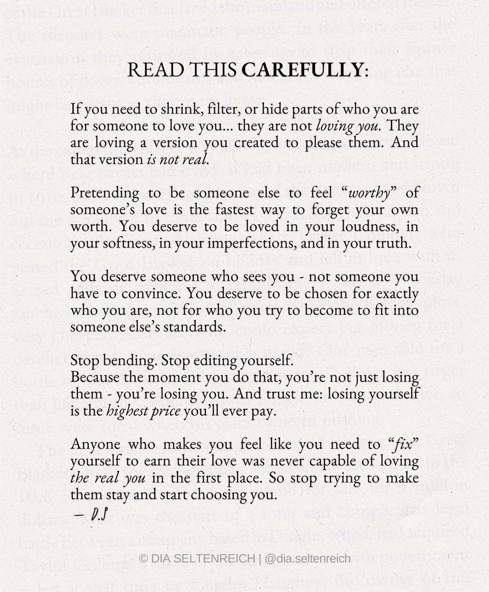 Read this carefully
