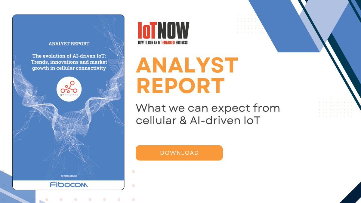 IoTNow_'s tweet image. NEW ANALYST REPORT: What we can expect from Cellular &amp;amp; AI-Driven IoT.

More Here: bit.ly/41w8nrU 

#AIRevolution #IoTInsights

@Fibocom_IoT