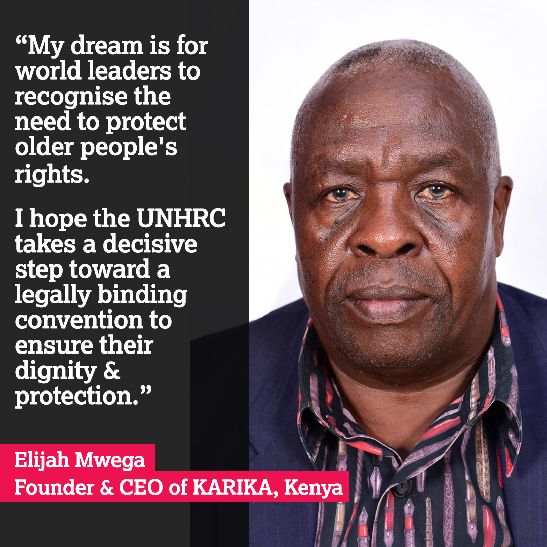 HelpAge International (@helpage) on Twitter photo Change starts with voices like Elijah’s. He’s attending #HRC58 to push for stronger protections for older people.
Help spread the word!
ow.ly/ehWv50VeN2q
#UNConvention #OlderPeoplesRights @refugees <a href="/UN/">United Nations</a> #Karika #Kenya Change starts with voices like Elijah’s. He’s attending #HRC58 to push for stronger protections for older people.
Help spread the word!
ow.ly/ehWv50VeN2q
#UNConvention #OlderPeoplesRights @refugees <a href="/UN/">United Nations</a> #Karika #Kenya