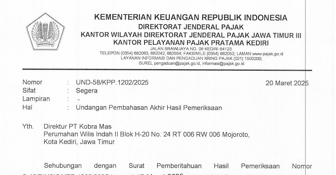 Persoalan pajak segera berakhir 🤲