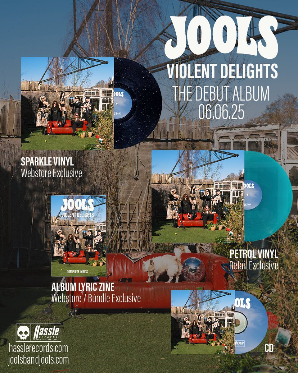 Jools (@joolsbandjools) on Twitter photo These violent delights have violent ends and violently, you’ll see, nobody decides it’s over for me, but me. We’re immensely proud to announce our debut album Violent Delights is out 06.06 via <a href="/hasslerecords/">Hassle Records</a>. Pre-order now. jools.ffm.to/violent-deligh… These violent delights have violent ends and violently, you’ll see, nobody decides it’s over for me, but me. We’re immensely proud to announce our debut album Violent Delights is out 06.06 via <a href="/hasslerecords/">Hassle Records</a>. Pre-order now. jools.ffm.to/violent-deligh…