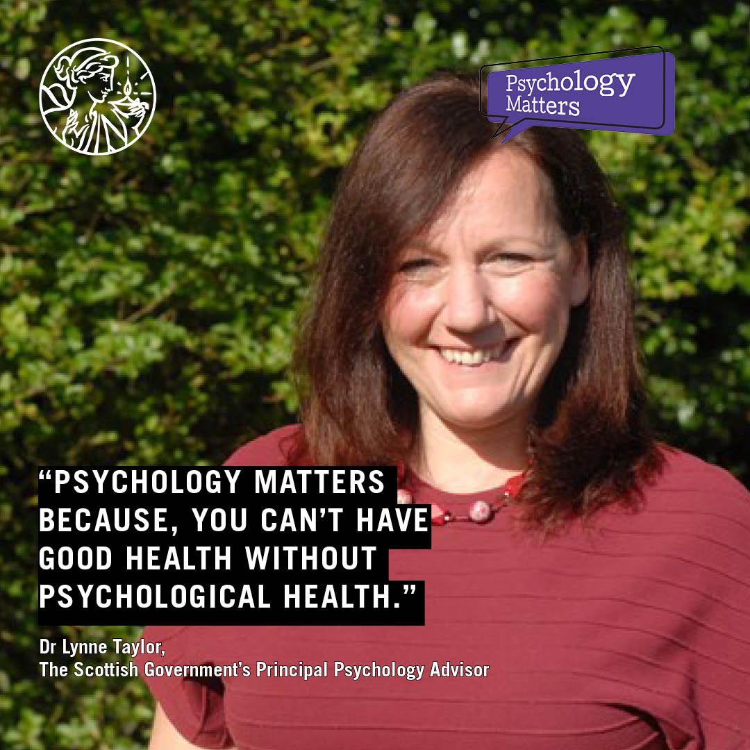 British Psychological Society (@bpsofficial) on Twitter photo 'We have to stress the value of psychological health in helping people to remain physically & psychologically well.'
Dr Lynne Taylor on her role in the <a href="/scotgov/">Scottish Government</a> 'Raising the profile of the value and role of psychological approaches.'
#PsychologyMatters bps.org.uk/blog/psycholog… 'We have to stress the value of psychological health in helping people to remain physically & psychologically well.'
Dr Lynne Taylor on her role in the <a href="/scotgov/">Scottish Government</a> 'Raising the profile of the value and role of psychological approaches.'
#PsychologyMatters bps.org.uk/blog/psycholog…
