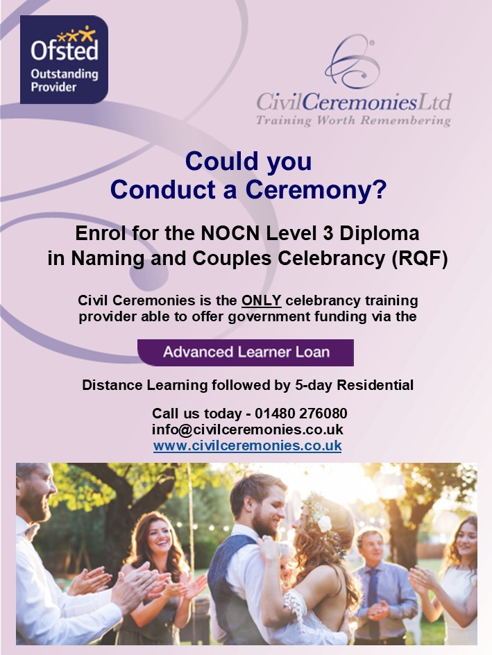 #ceremony #celebrant #celebranttraining #renewalofvows #namingceremony #weddingcelebration #commitmentceremony #advancedlearnerloan #ofstedoutstanding #civilceremonies