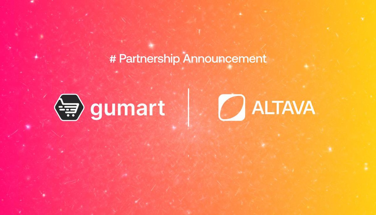 🚀 ALTAVA AI x <a href="/GumartEC/">Gumart</a>: Shaping the Future of AI &amp; Blockchain Commerce! 🛍🤖

🔹 ALTAVA AI: AI-powered 3D asset generation, unlocking new possibilities for digital fashion &amp; gaming.
🔹 Gumart: A next-generation Web3-powered E-commerce ecosystem that seamlessly integrates