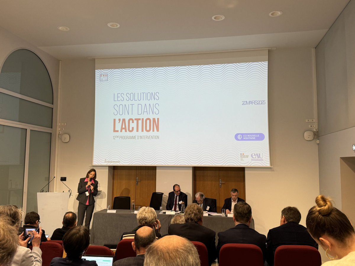 Ce matin à Bordeaux, participation à l’AG de la @CCI_NAquitaine ! 💼💧 Échanges essentiels sur les enjeux de l’eau pour nos entreprises, le baromètre économique et les perspectives 2025. L’action reste notre moteur ! 🚀 #CCI #ÉconomieLocale #Entreprises #NouvelleAquitaine