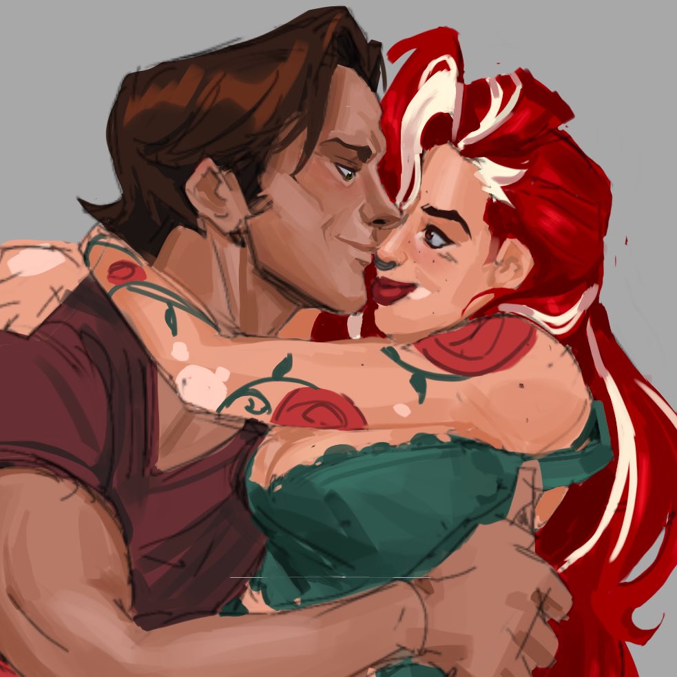 Feeling like a sleeper agent the moment I started watching Supernatural and hyper fixating again after ten years — still love this show, despite its imperfections. 

So of course I had to give my sweet red gremlin an AU where she’s an inexperienced artist seer/oracle oops.