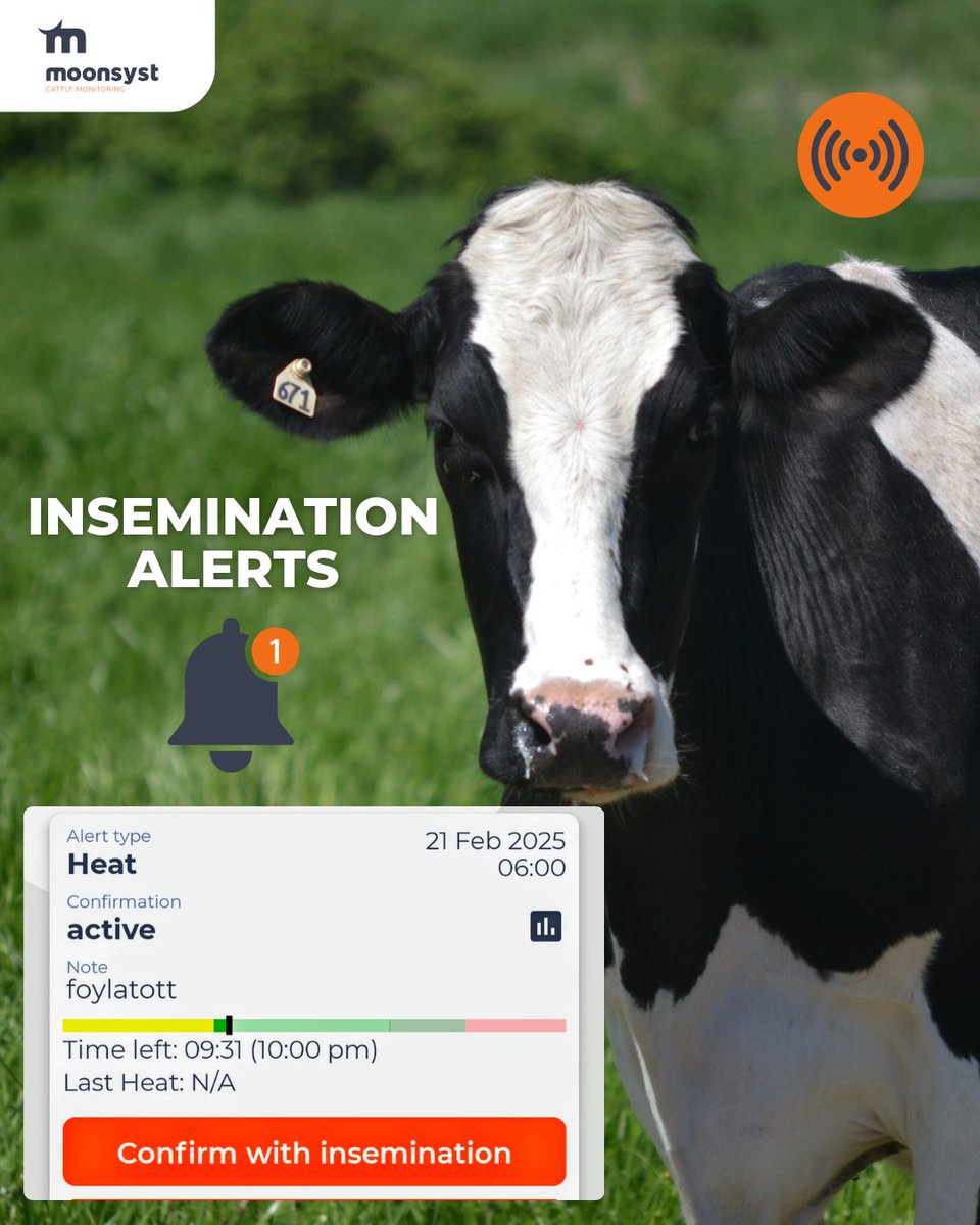 Farmers can now detect the ideal time for conception in their herds 🐄

Heat detection technology helps optimise conception rates in cattle, providing you with an accurate time window to use Sexed Semen.